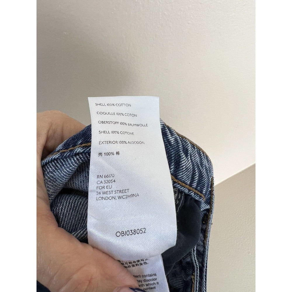 We the Free People Dakota Straight Leg Jeans 27 Women Denim Distressed High Rise - Picture 11 of 11